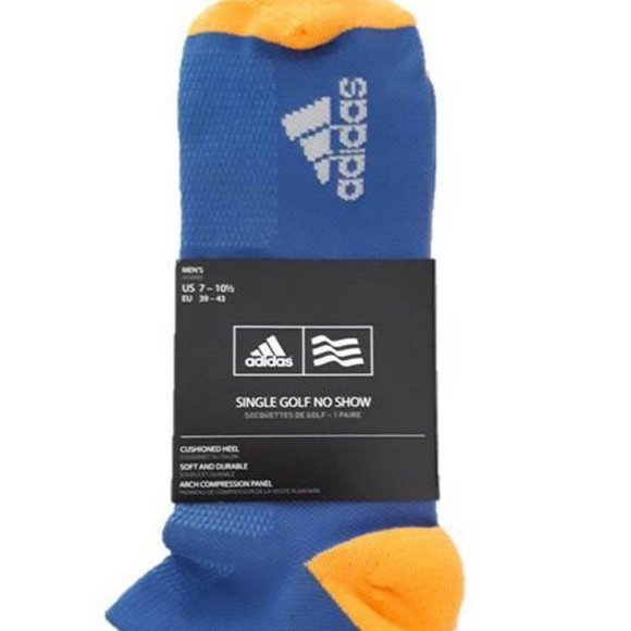 ADIDAS GOLF No Show Socks CF8355 Breathable  Blue - Picture 1 of 1